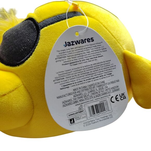 Jazwares Squishmallows 8 Inch Peanuts Cool Woodstock Plush Toy - Picture 5 of 5